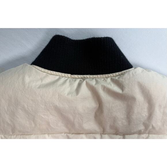 Bibi Bros Off White Duck Down Puffer Vest Size Medium‎ - Picture 9 of 11